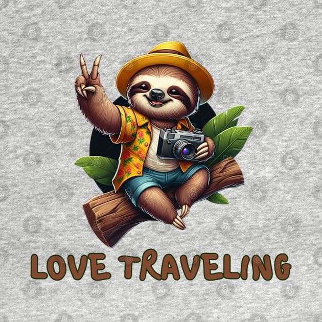 traveling sloth by Amare Animalia